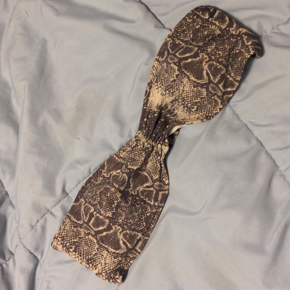Rip Curl snake print bandeau